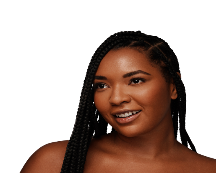 A person with braided hair